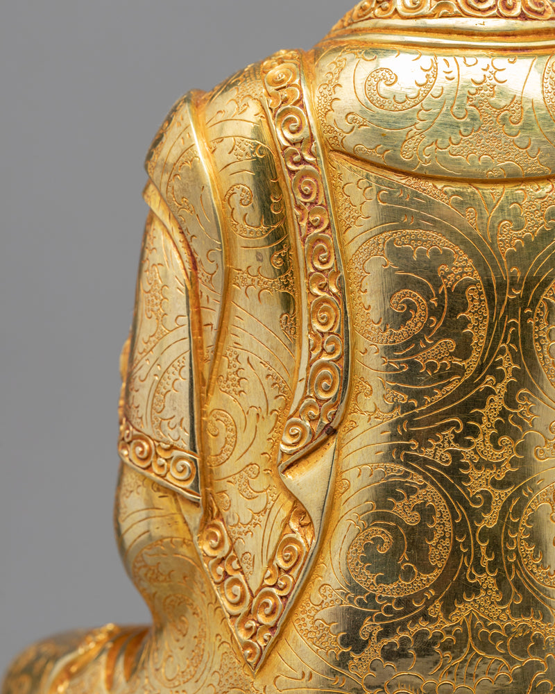 Medicine Buddha Puja Sculpture | Tibetan Healing Buddha Artwork