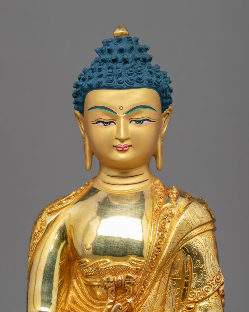 Medicine Buddha Puja Sculpture | Tibetan Healing Buddha Artwork
