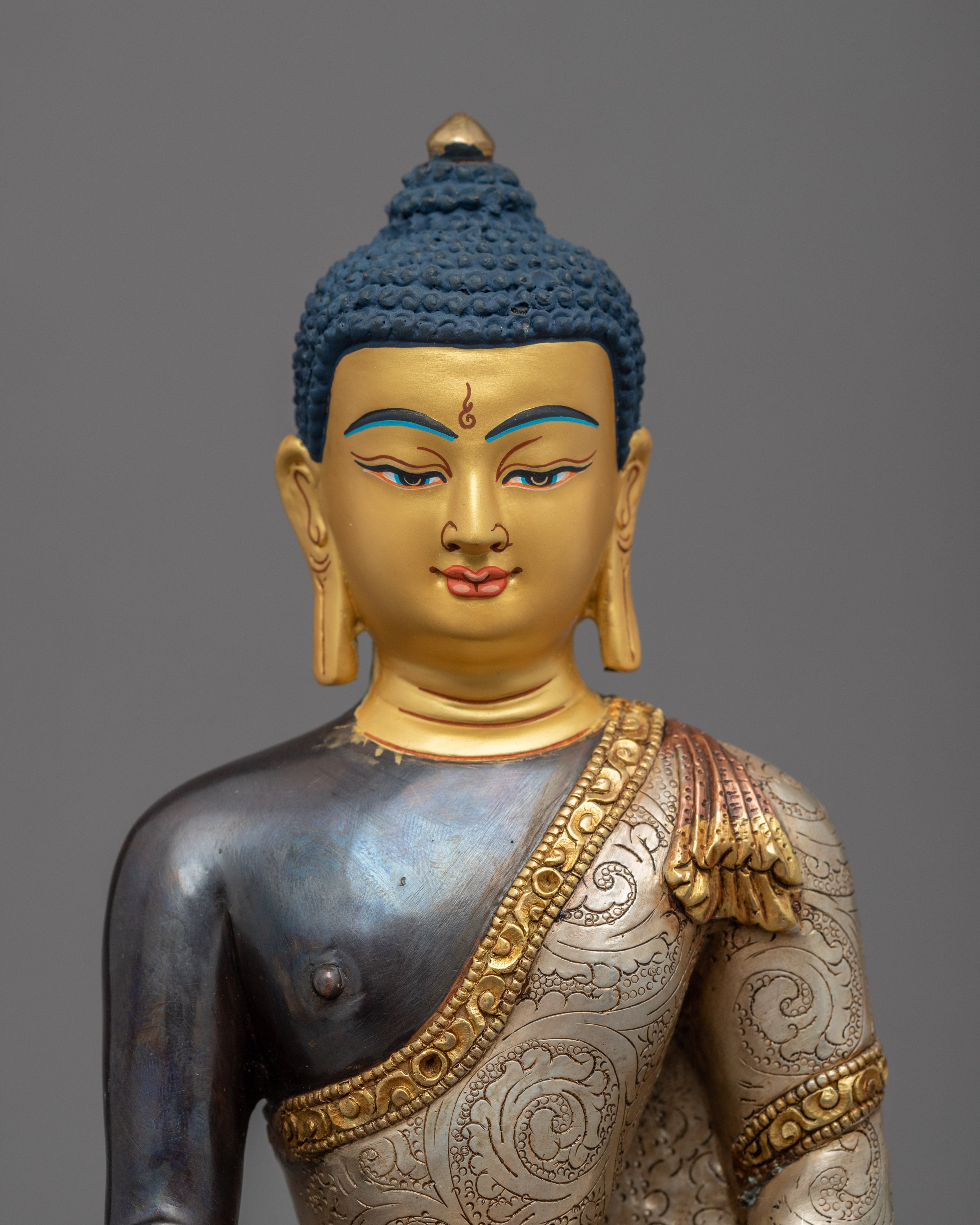 Shakyamuni Buddho Meditation Statue | Tibetan Buddha Hand Made Artwork