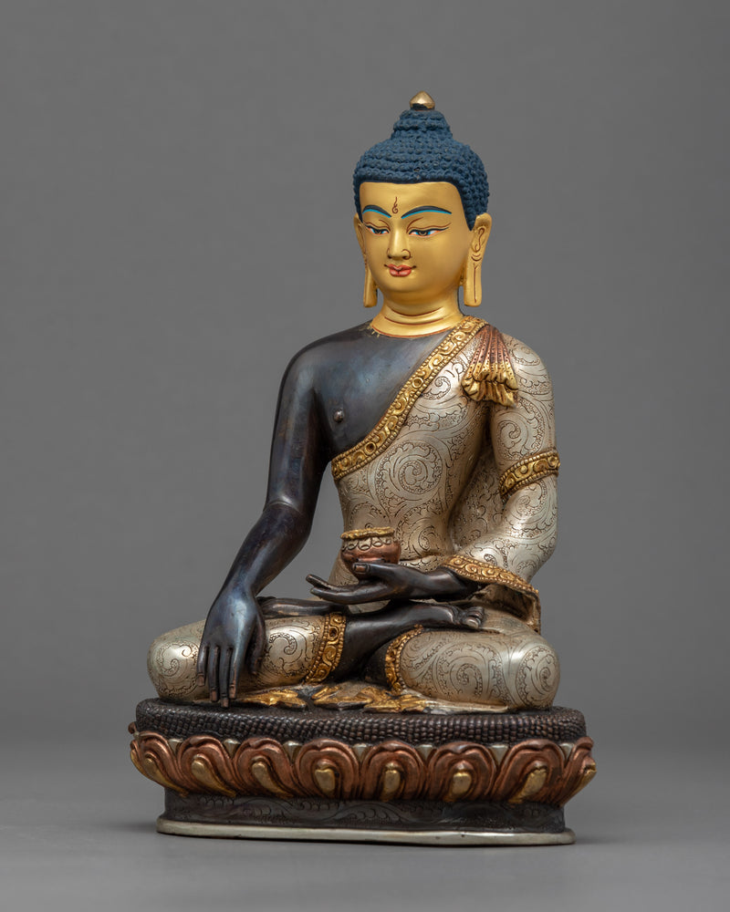Shakyamuni Buddho Meditation Statue | Tibetan Buddha Hand Made Artwork