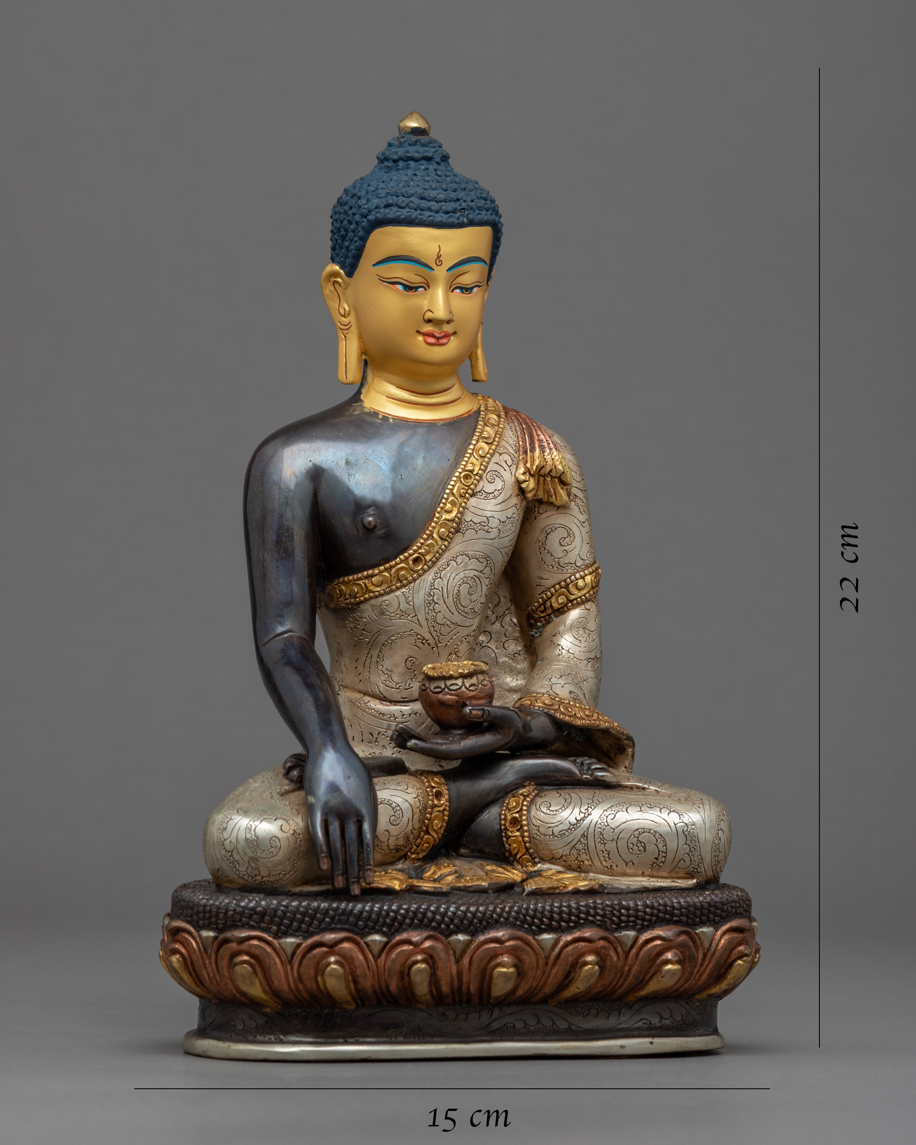Shakyamuni Buddho Meditation Statue | Tibetan Buddha Hand Made Artwork