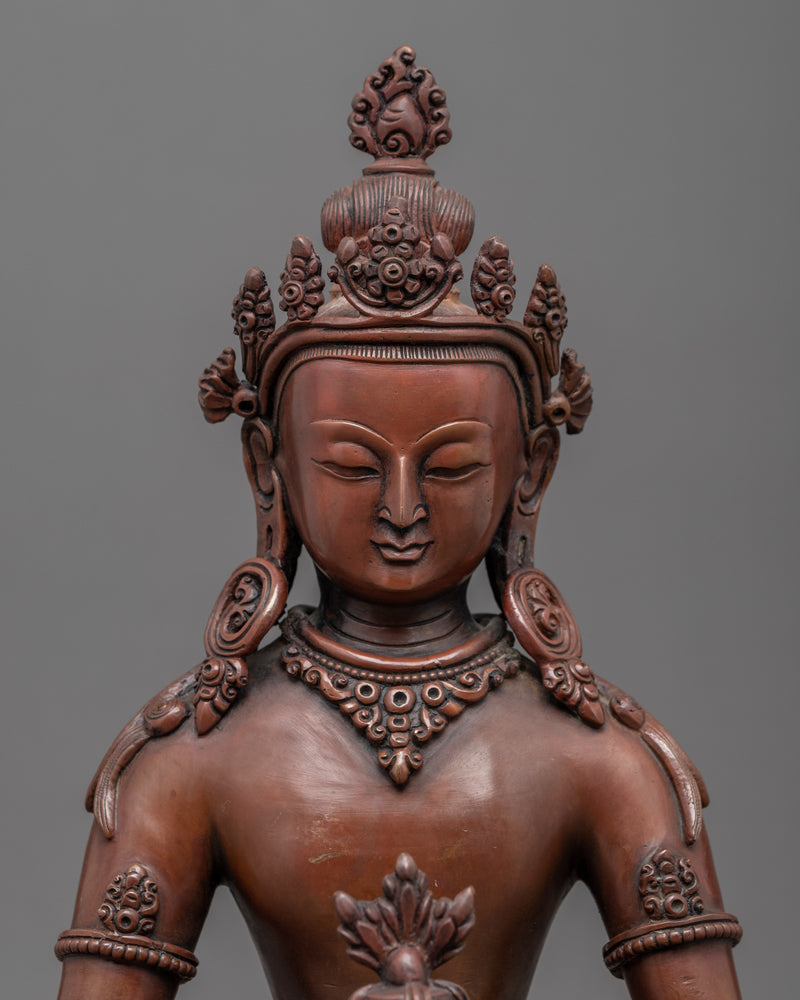 Amitayus Practice Sculpture | Buddha Amitayus With Consort Statue For Practice