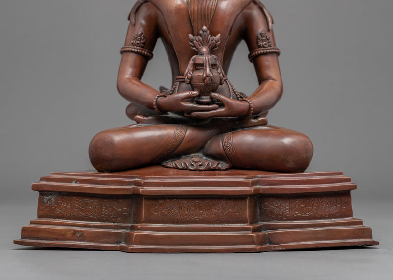 Amitayus Practice Sculpture | Buddha Amitayus With Consort Statue For Practice