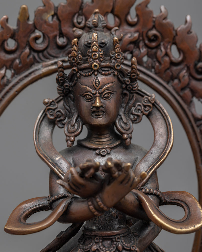 Chakrasamvara Practice Statue | Buddhist Deity With Consort Sculpture