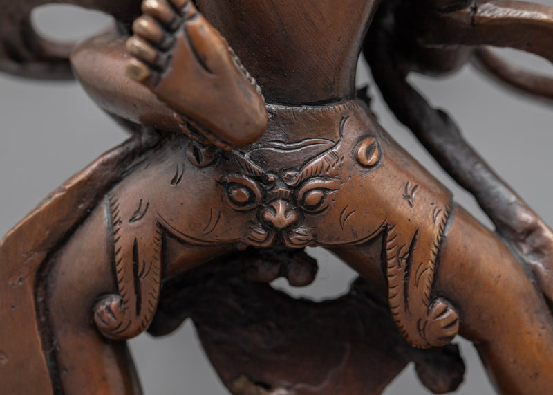Chakrasamvara Practice Statue | Buddhist Deity With Consort Sculpture