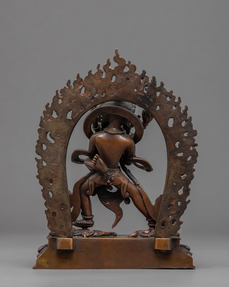 Chakrasamvara Practice Statue | Buddhist Deity With Consort Sculpture