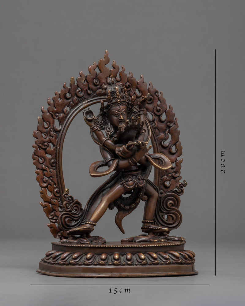 Chakrasamvara Practice Statue | Buddhist Deity With Consort Sculpture