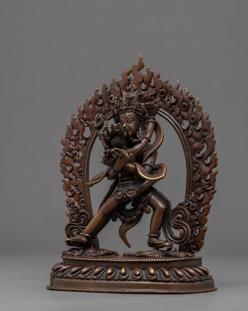 Chakrasamvara Practice Statue | Buddhist Deity With Consort Sculpture