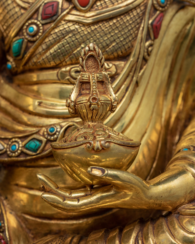 Padmasambhava Guru Yoga Statue | Guru Rinpoche Traditionally Molded Art