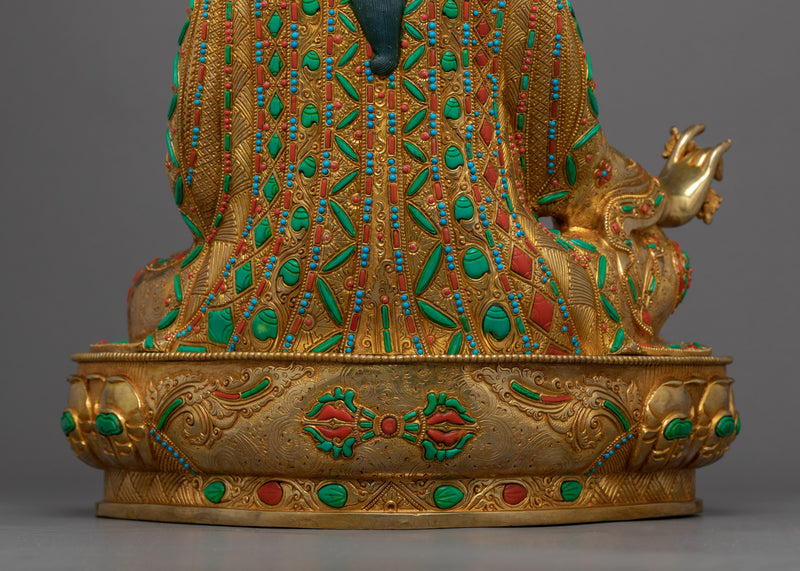 Born From A Lotus Flower Guru Rinpoche Statue | Traditional Padmasambhava Art
