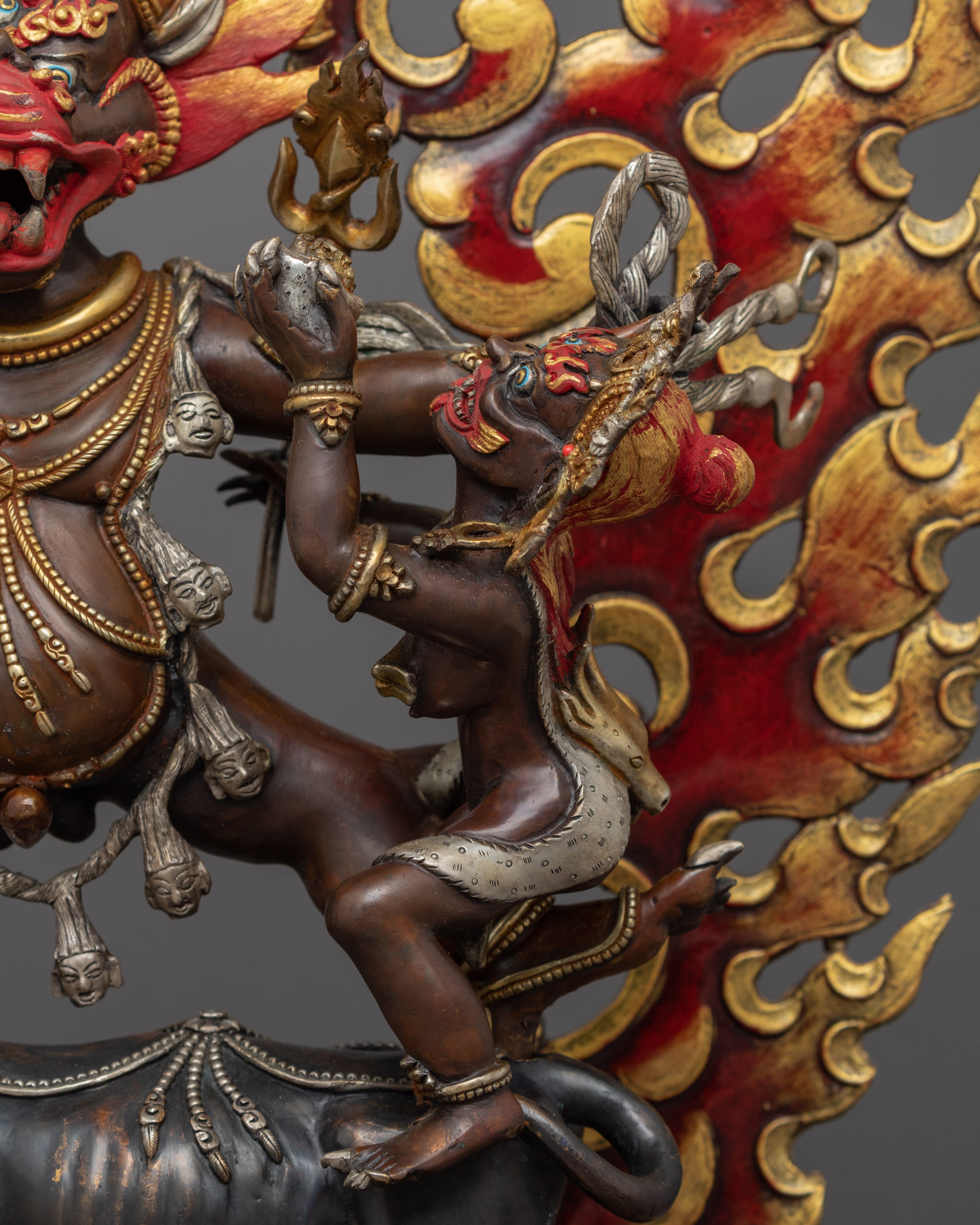 Yamantaka Benefits Statue | Traditional Hand Painted Artwork