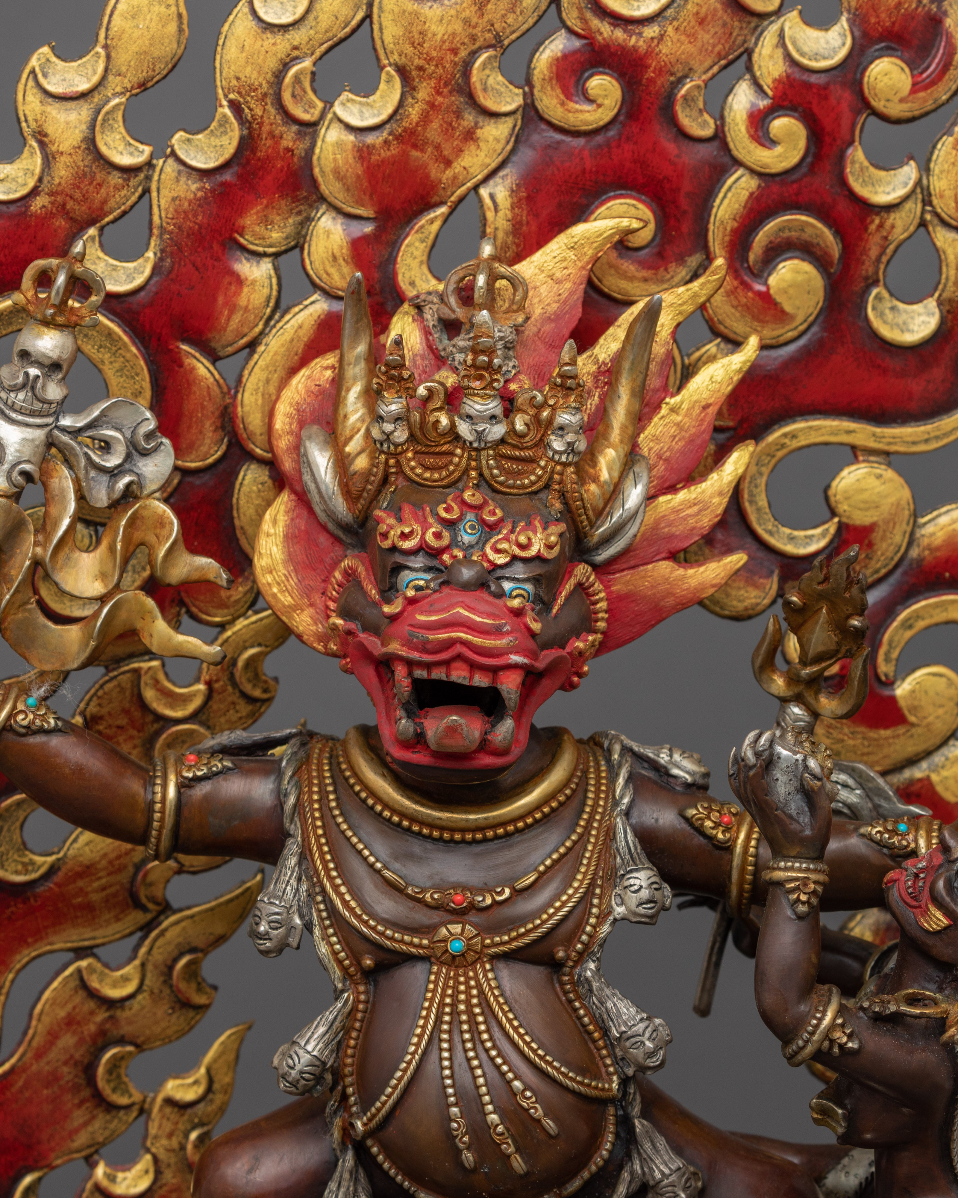 Yamantaka Benefits Statue | Traditional Hand Painted Artwork