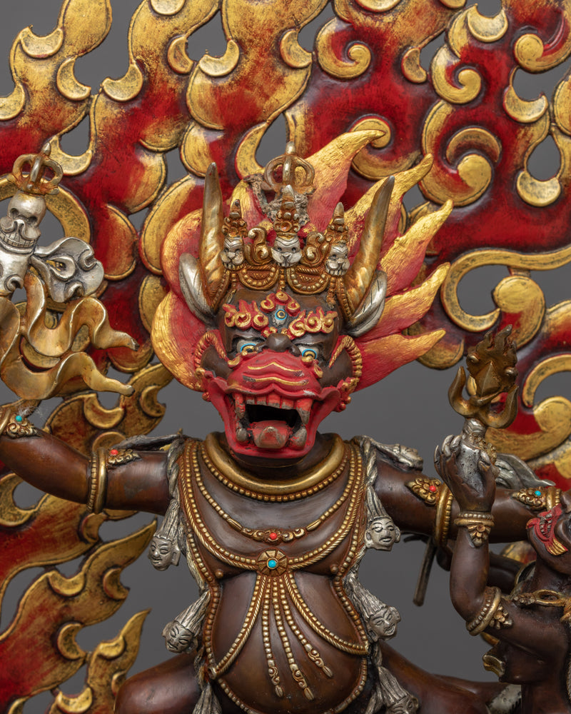Yamantaka Benefits Statue | Traditional Hand Painted Artwork