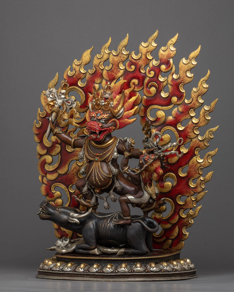 Yamantaka Benefits Statue | Traditional Hand Painted Artwork
