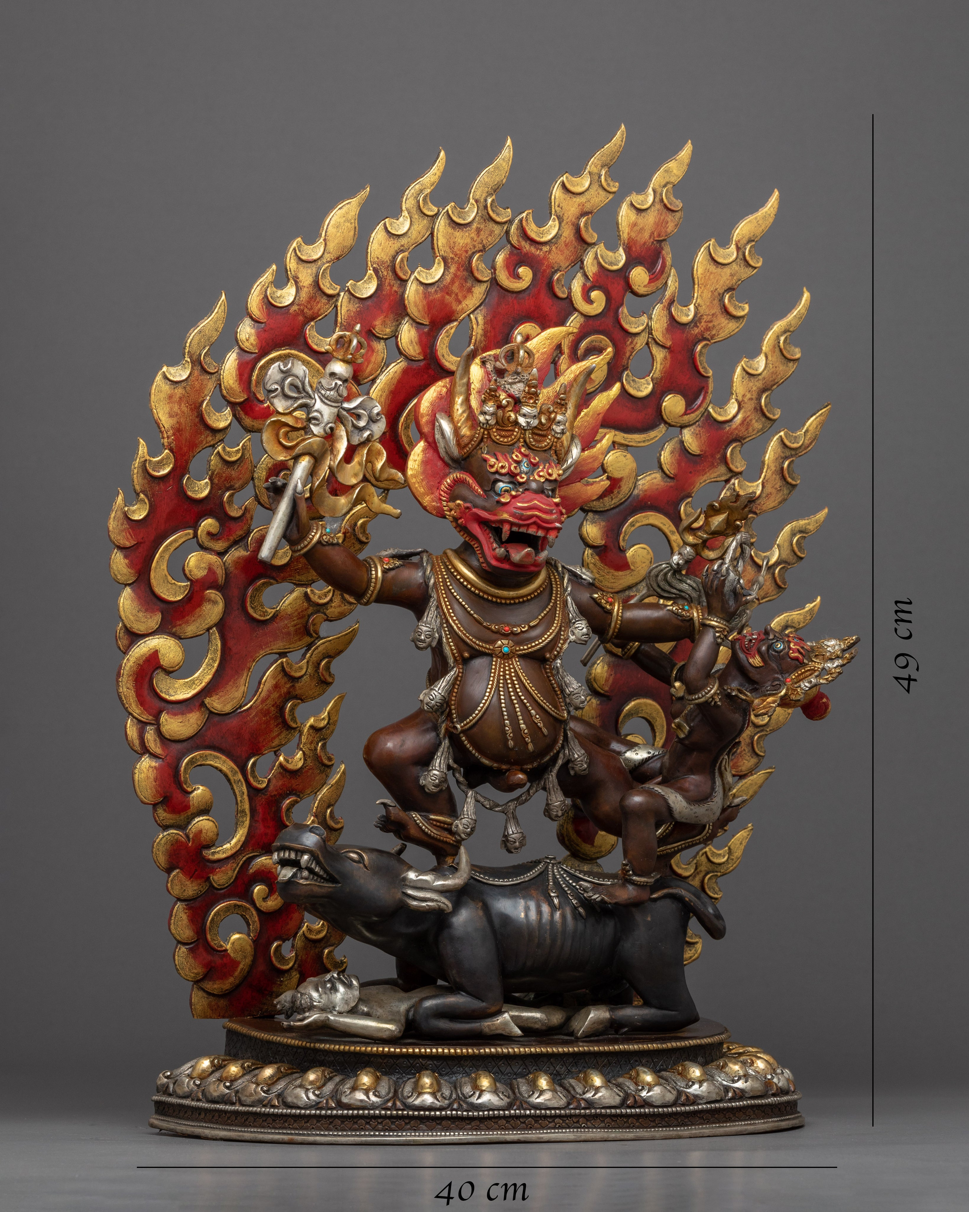 Yamantaka Benefits Statue | Traditional Hand Painted Artwork