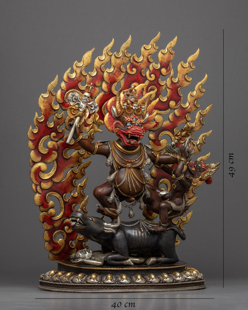 Yamantaka Benefits Statue | Traditional Hand Painted Artwork