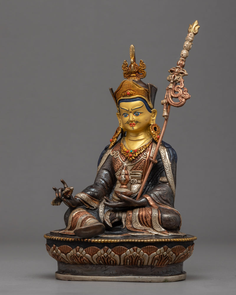 Guru Rinpoche Practice Statue | Tibetan Master Padmasambhava Sculpture