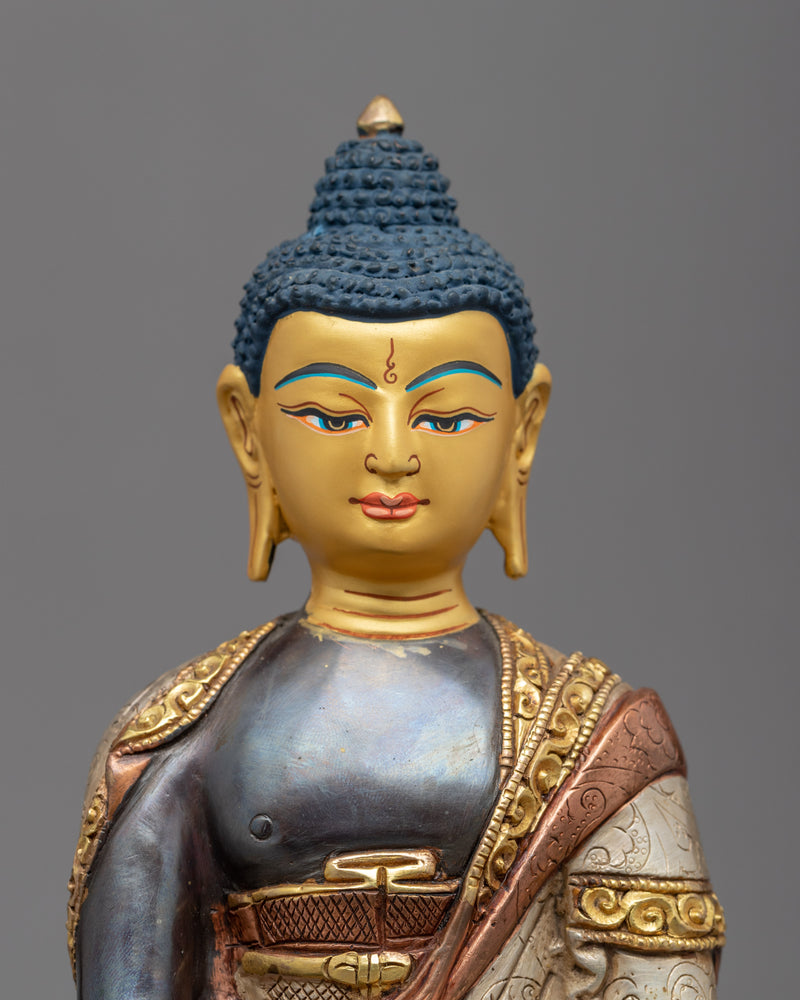 Shakyamuni Buddha Sitting On Lotus Statue | Historical Gautam Buddha Artwork