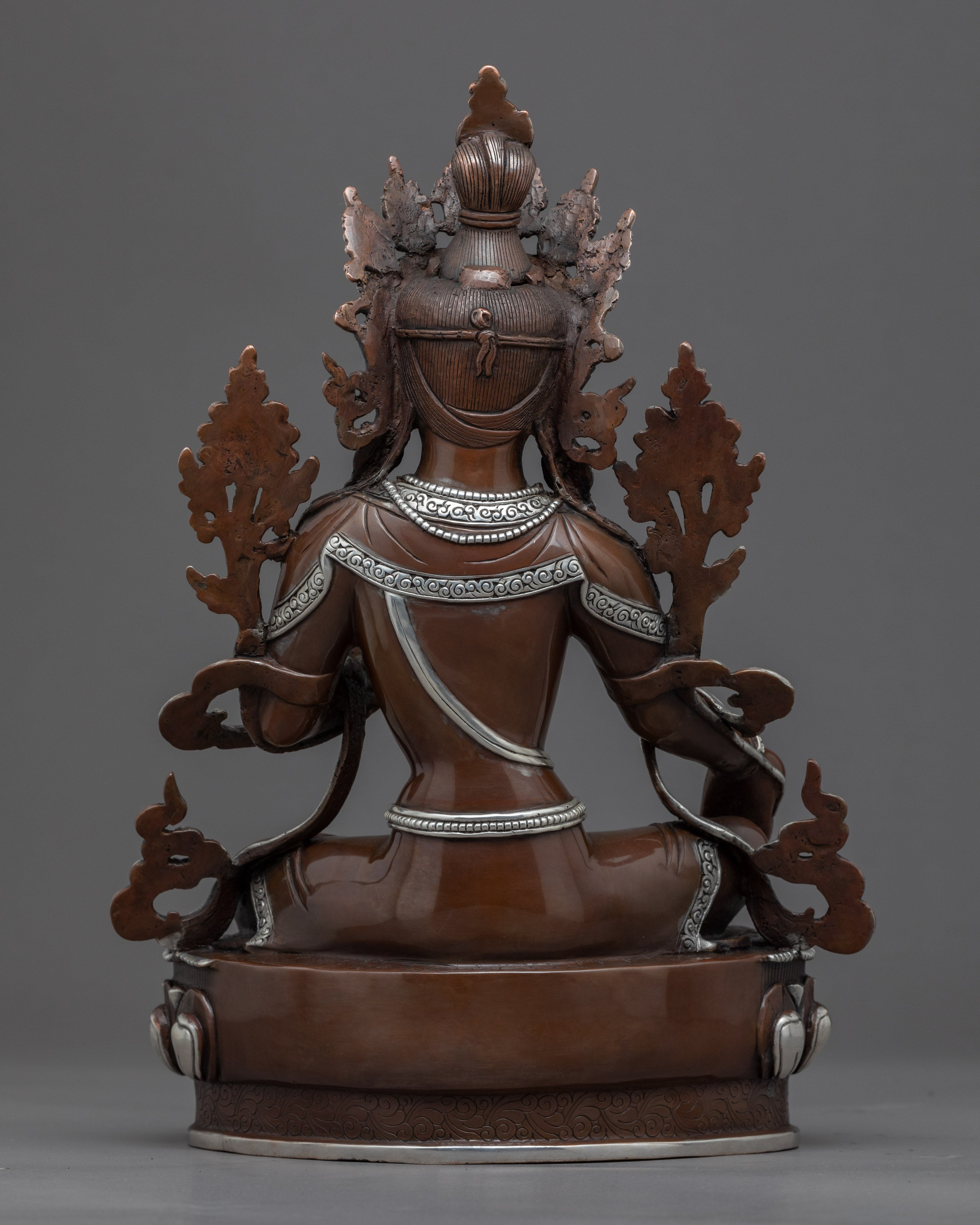 Green Tara Copper Sculpture | Handmade Buddhist Female Goddess