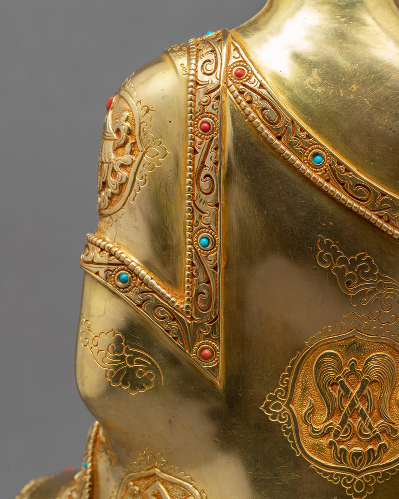 Chanting Amitabha Buddha Sculpture | Traditional Himalayan Art