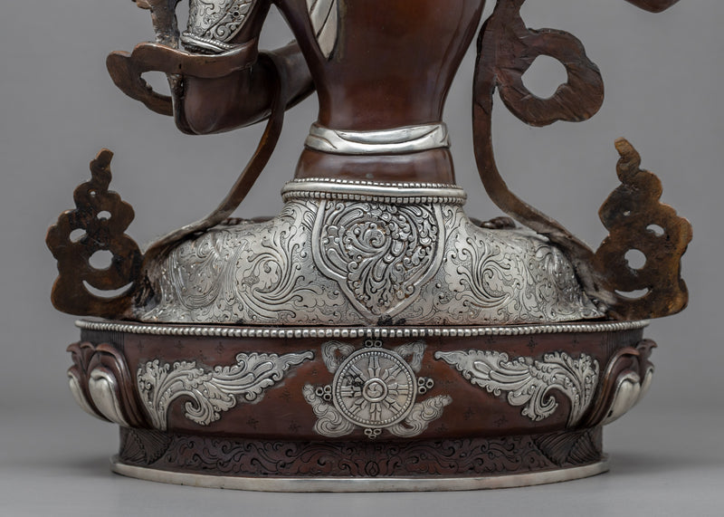 Black Manjushri Practice Statue | Bodhisattva Of Wisdom Handicraft