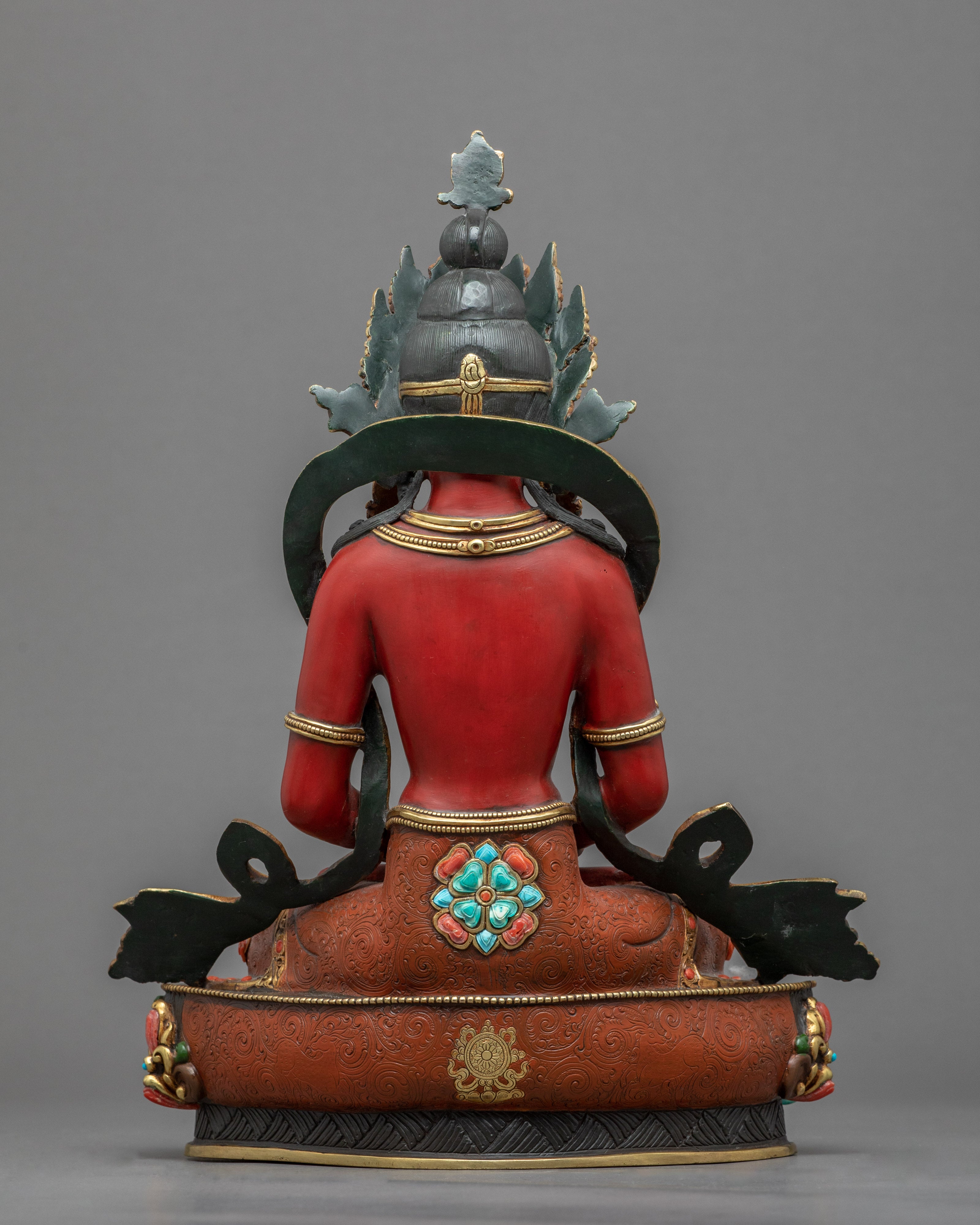 Amitayus Sadhana Sculpture | Buddhist Deity Of Long Life Sculpture