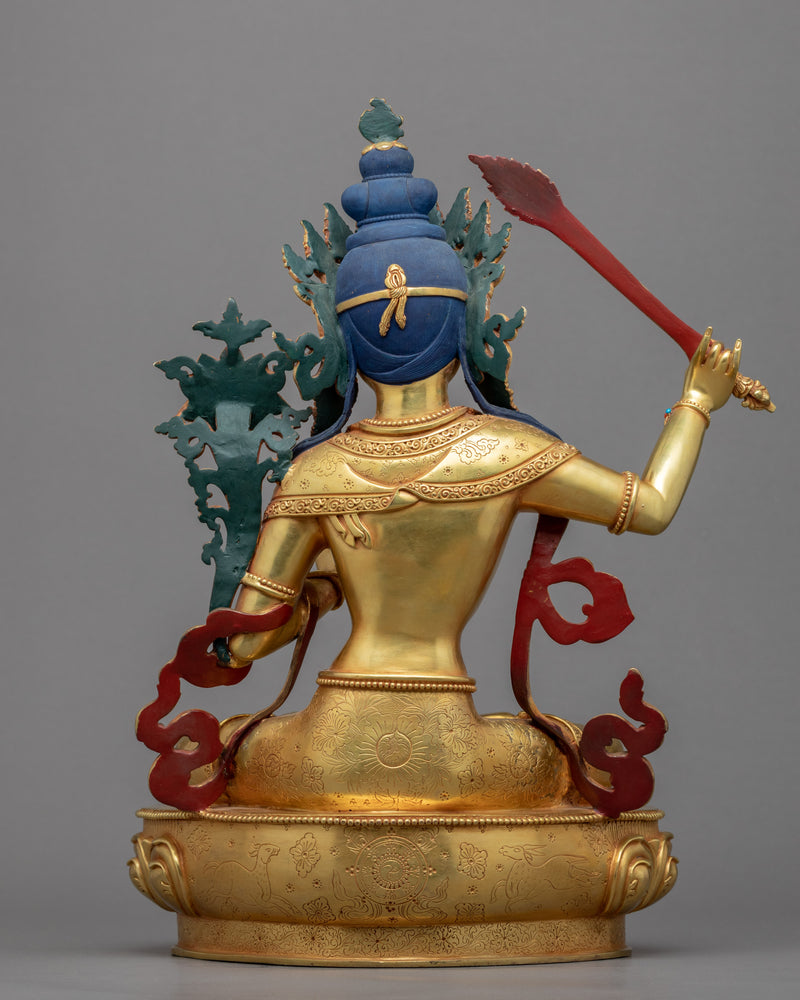Bodhisattva Manjushri Meditation Statue | Bodhisattva Sculpture For Meditation Practice