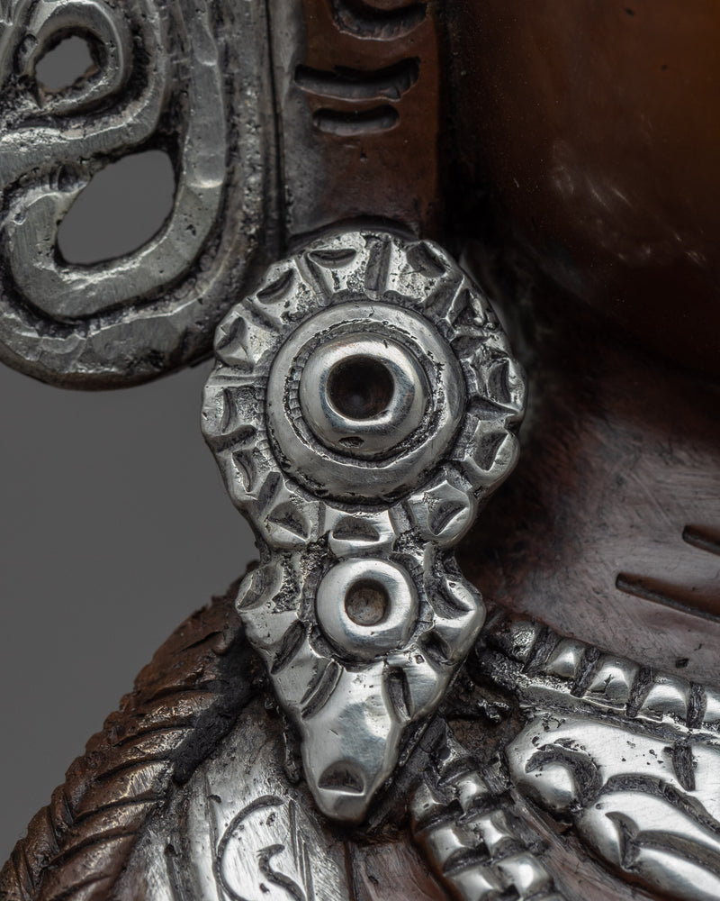 Silver Tara Sculpture | Himalayan Buddhist Artwork Of Green Tara