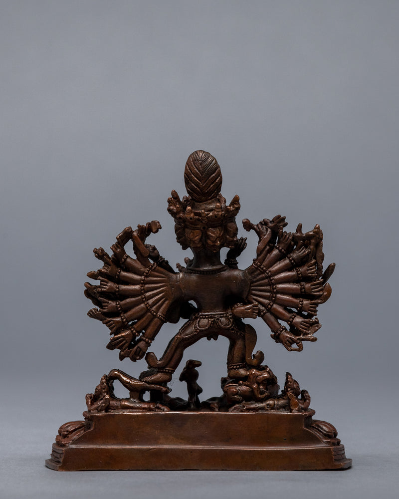 Machine-Made Yamantaka Empowerment Statue | Buddhist Deity Figurine For Ritual