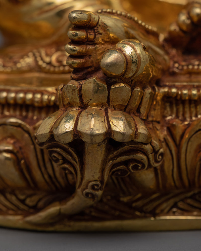 Dzambhala Mantra Practice Statue | Tibetan Deity Of Wealth And Prosperity