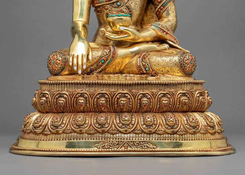 Buddho Meditation Sculpture | Buddhist Deity Figurine For Ritual