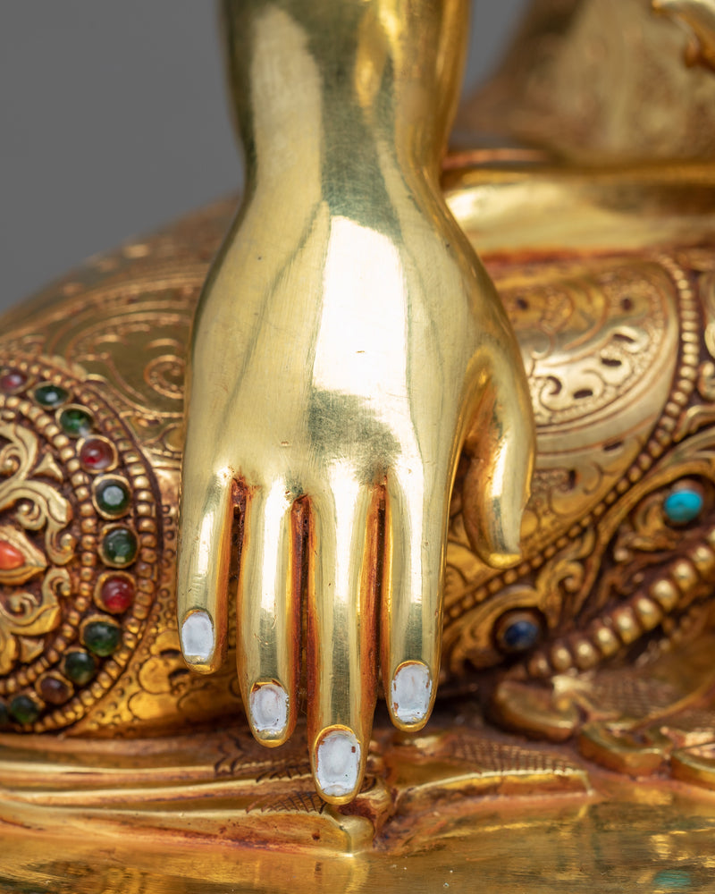 Buddho Meditation Sculpture | Buddhist Deity Figurine For Ritual