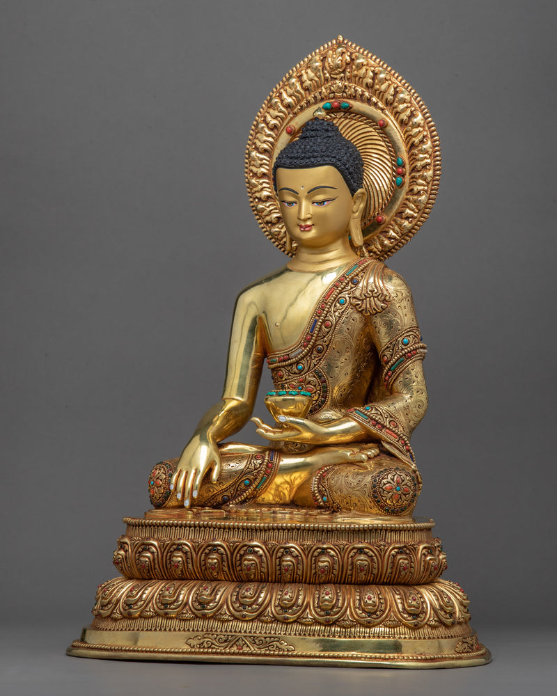Buddho Meditation Sculpture | Buddhist Deity Figurine For Ritual
