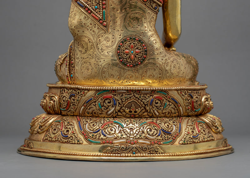 Buddho Meditation Sculpture | Buddhist Deity Figurine For Ritual