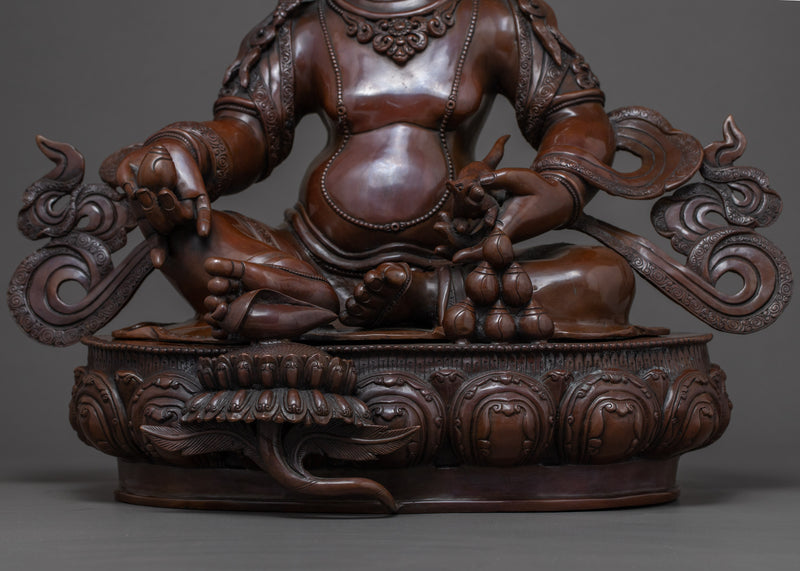 Dzambhala Copper Statue | God of Fortune & Wealth