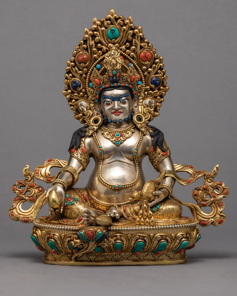 Dzambala Statue | Plated With Gold And Silver Statue