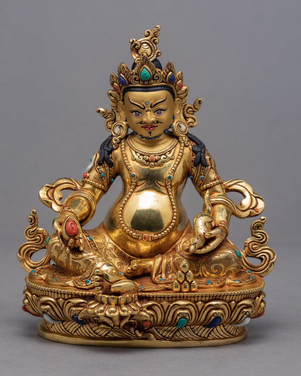 Bodhisattva Dzambala | Plated With Gold Statue | Buddhist Sculpture