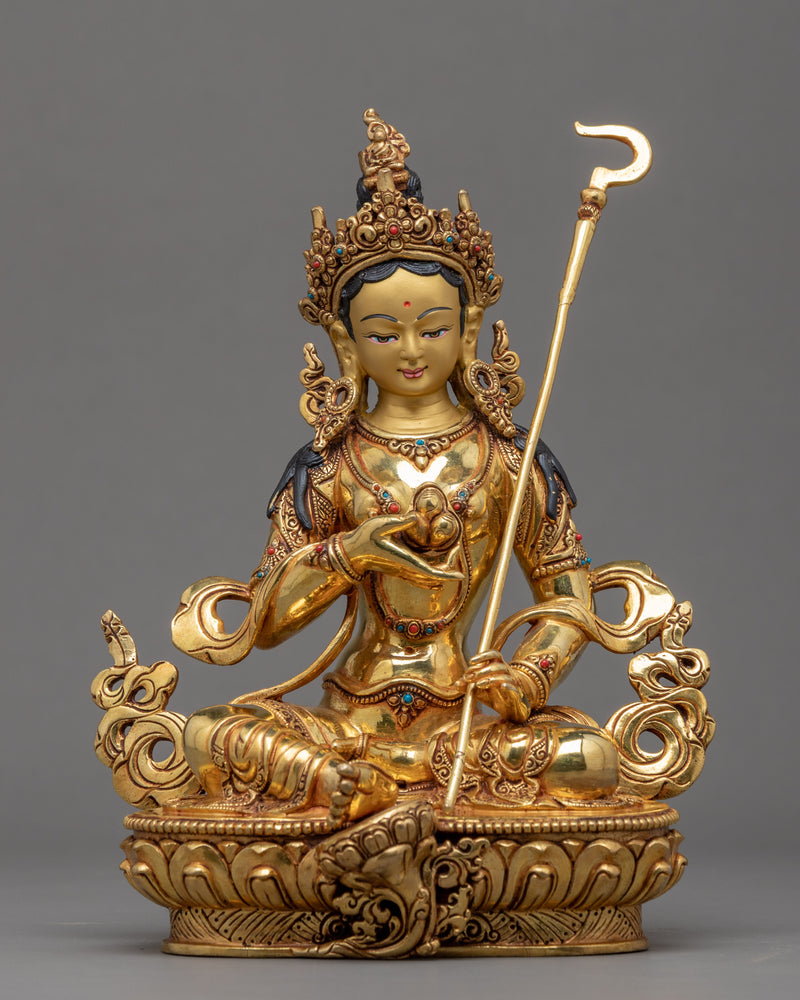 21 Praises To Tara Gold Gilded Statue | 21 Tara Statue Set For Meditation