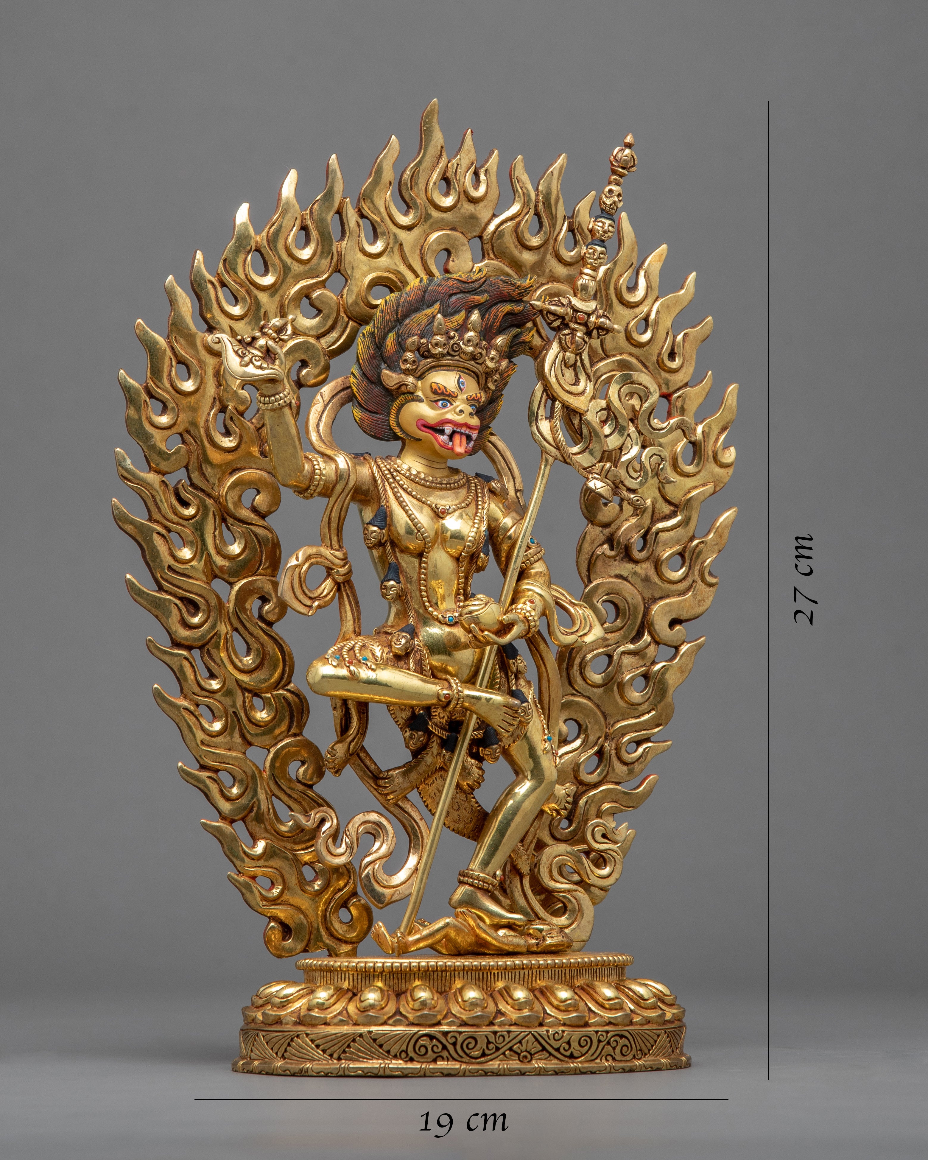 Simhamukha Dakini Mantra Statue | Handmade Buddhist Female Deity