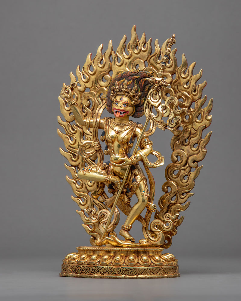 Simhamukha Dakini Mantra Statue | Handmade Buddhist Female Deity