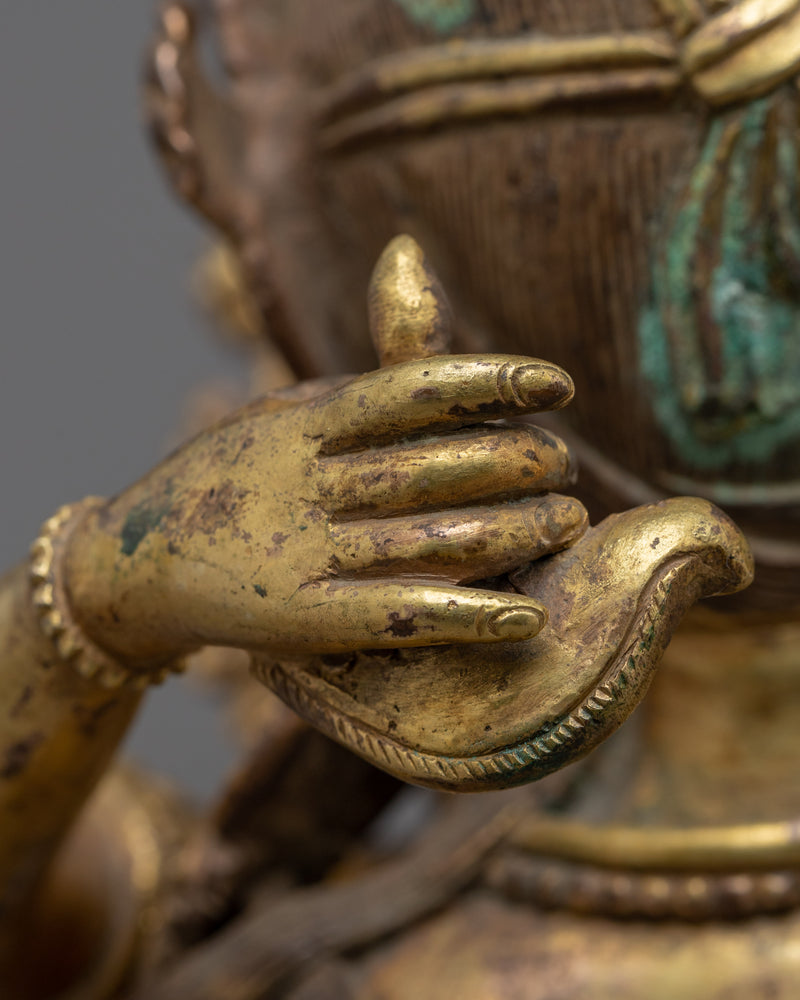 Vajrasattva Consort Antique Finish Statue | Handmade Figurines