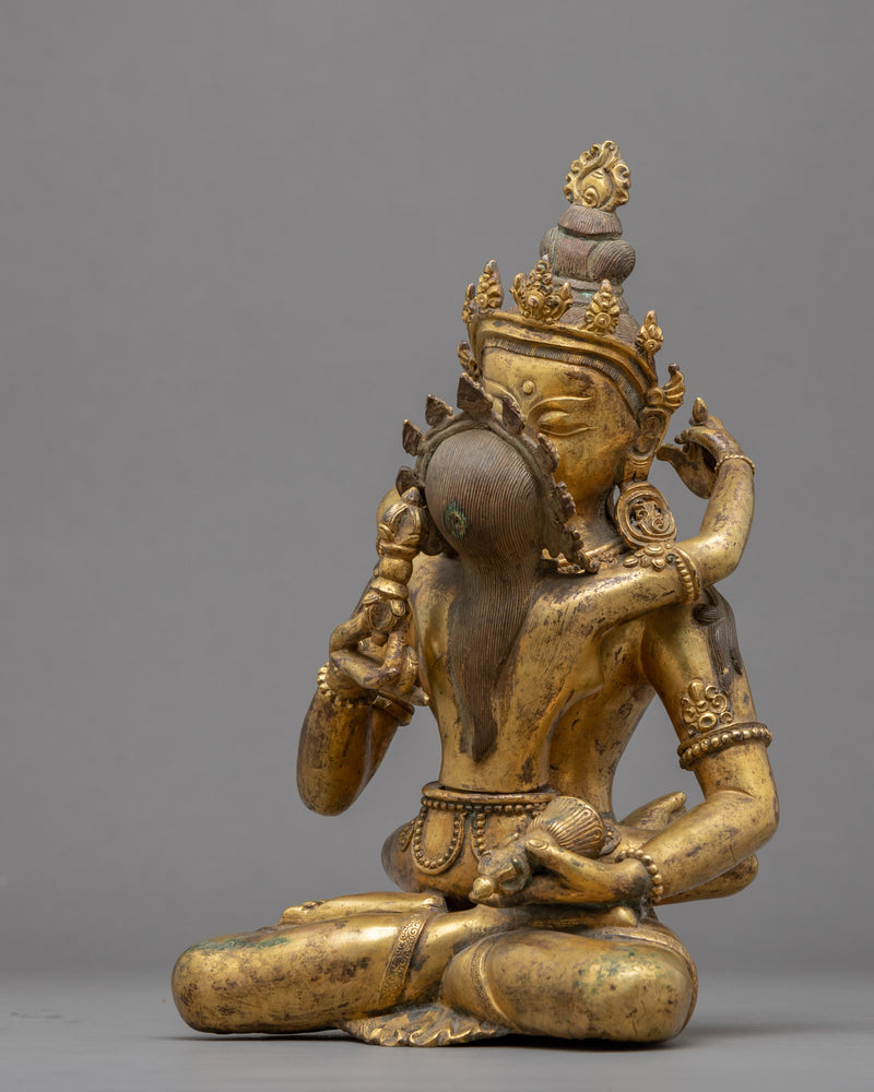 Vajrasattva Consort Antique Finish Statue | Handmade Figurines