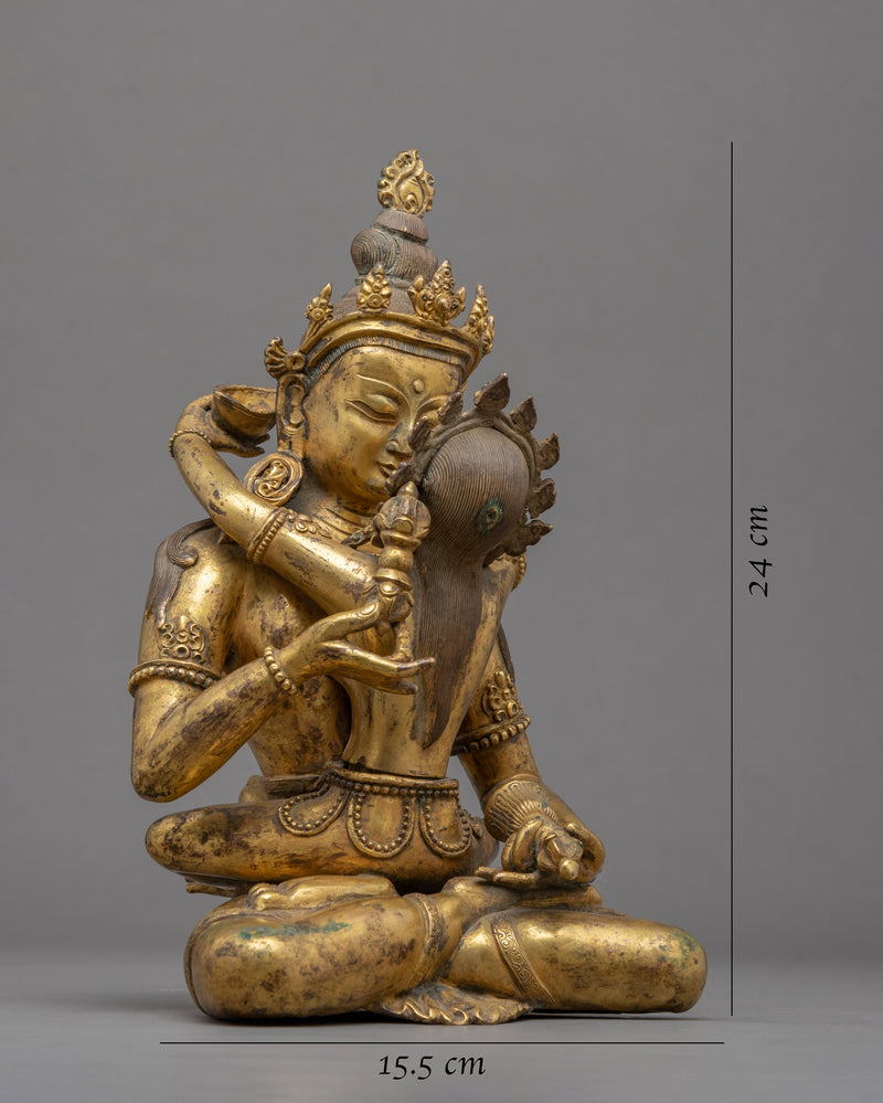 Vajrasattva Consort Antique Finish Statue | Handmade Figurines