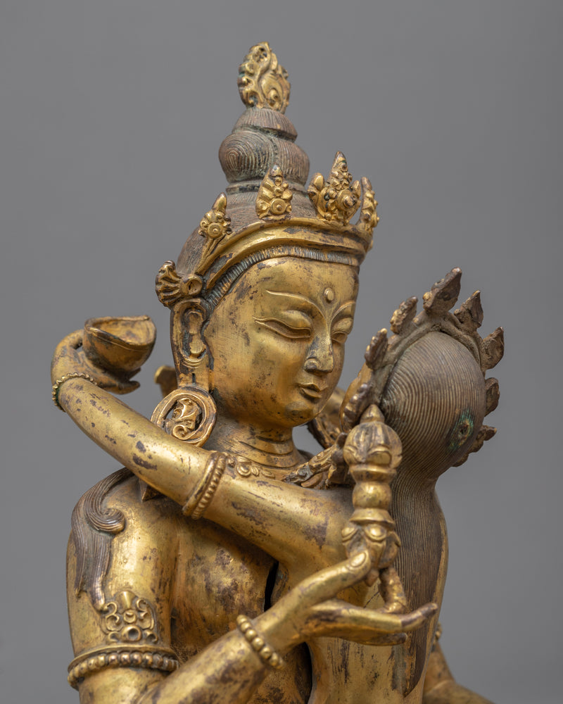 Vajrasattva Consort Antique Finish Statue | Handmade Figurines