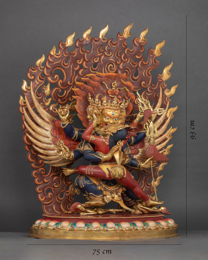 Gold-Gilded Statue For Vajrakilaya Sadhana Practice | Traditional Buddhist Art