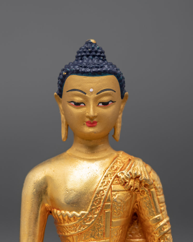 Miniature Shakyamuni Buddha Sculpture | Traditional Buddhist Art