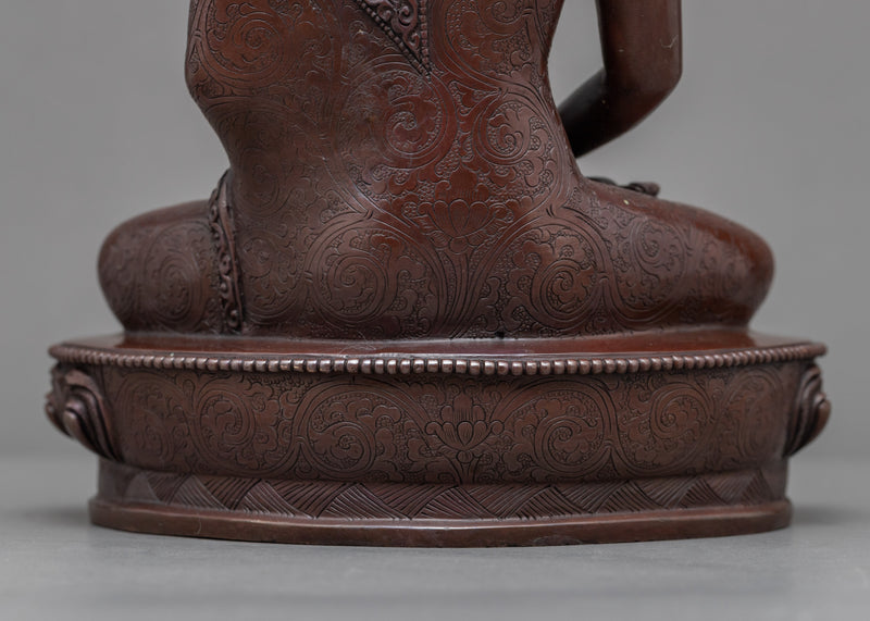 Coper Body Statue For Amitabha Buddha Chant |  Buddhist Deity Figurine For Ritual