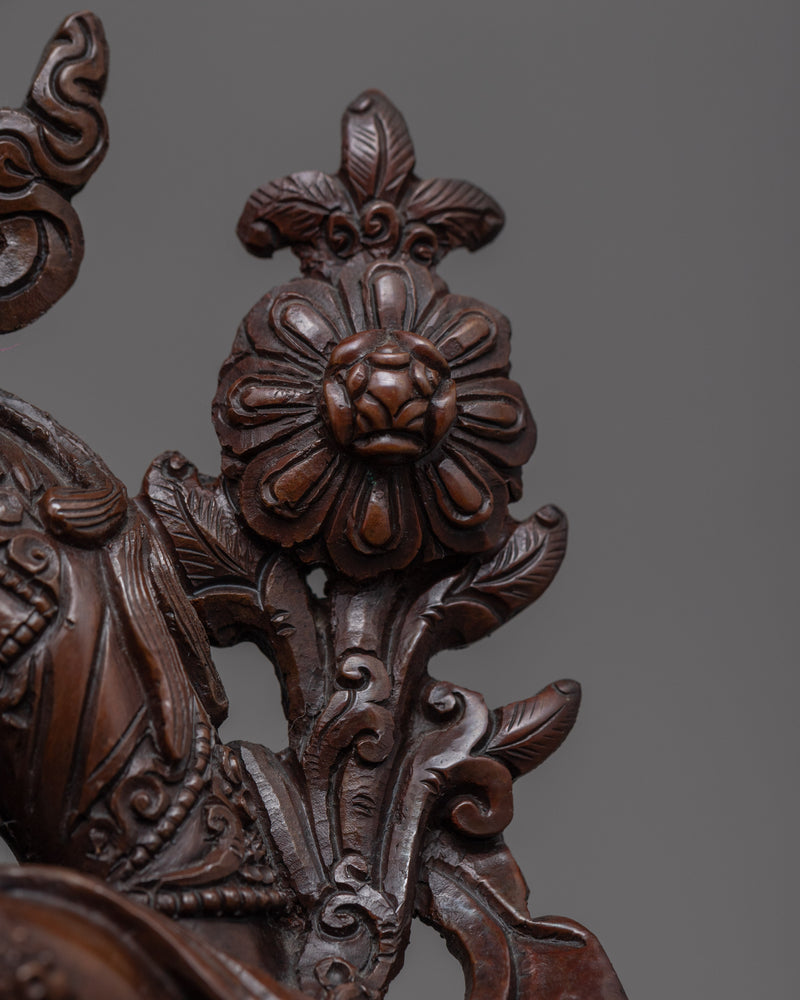 Copper Statue For White Tara Benefits | Oxidized Artwork Of Buddhist Deity
