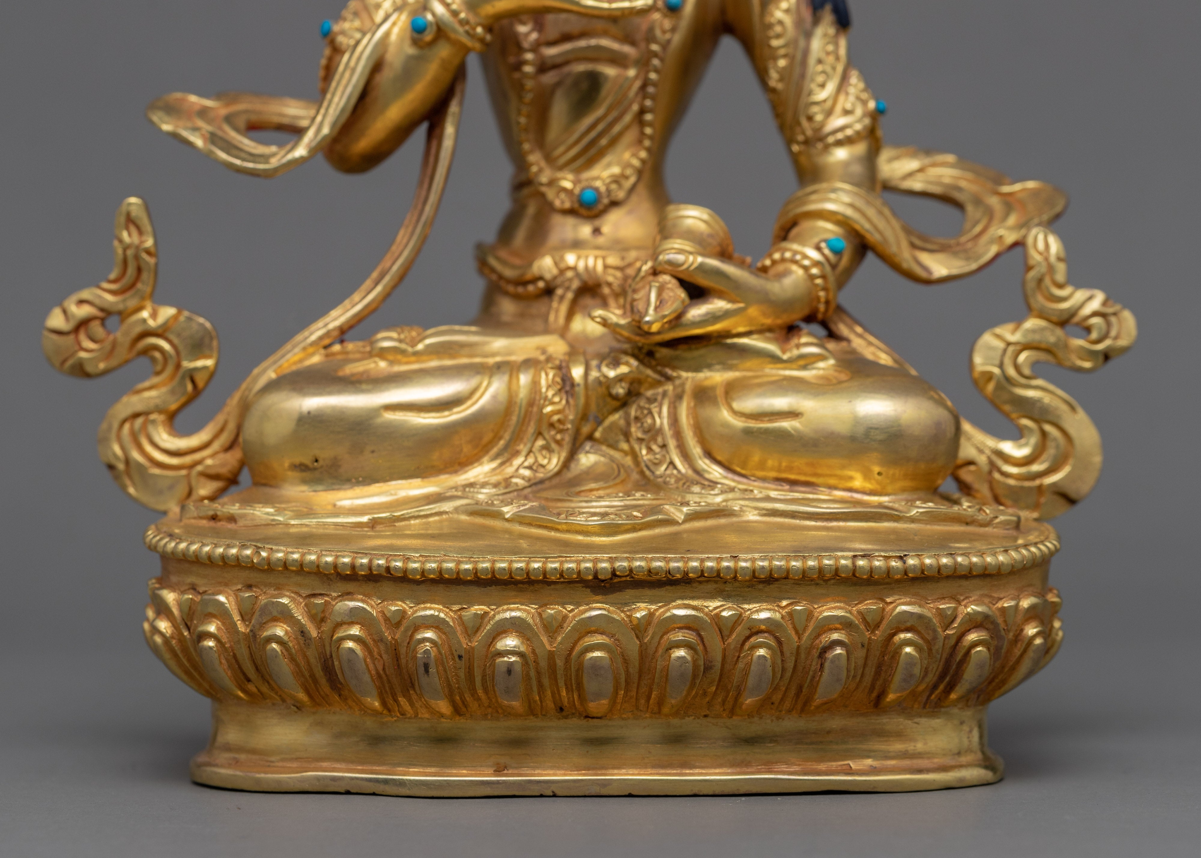 Tibetan Red Vajrasattva Sculpture | Buddhist Deity Figurine For Ritual
