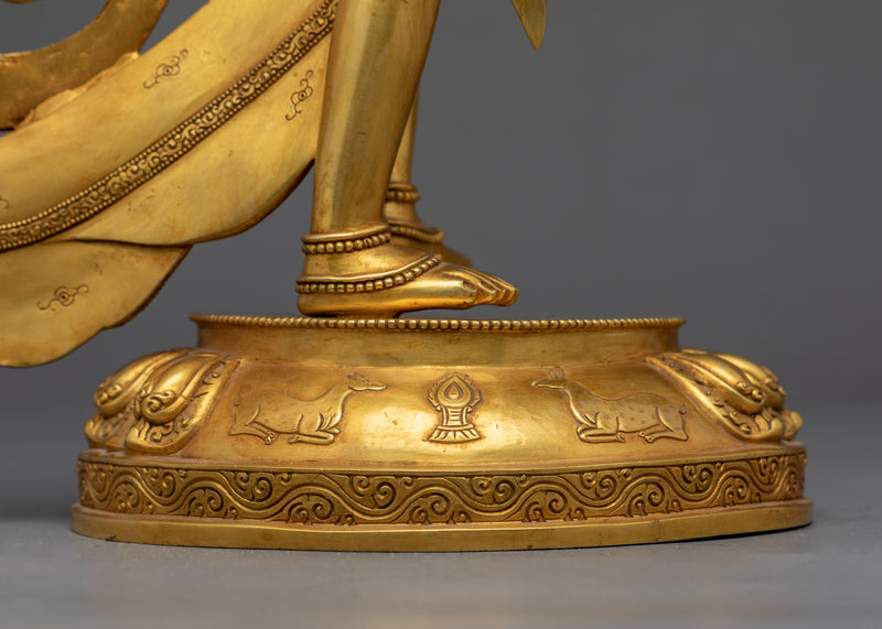 Standing Goddess Tara Statue | Mother Green Tara Sculpture For Daily Practice